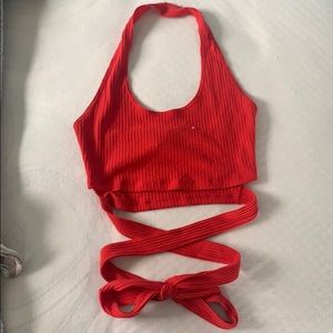 Wrap around crop top